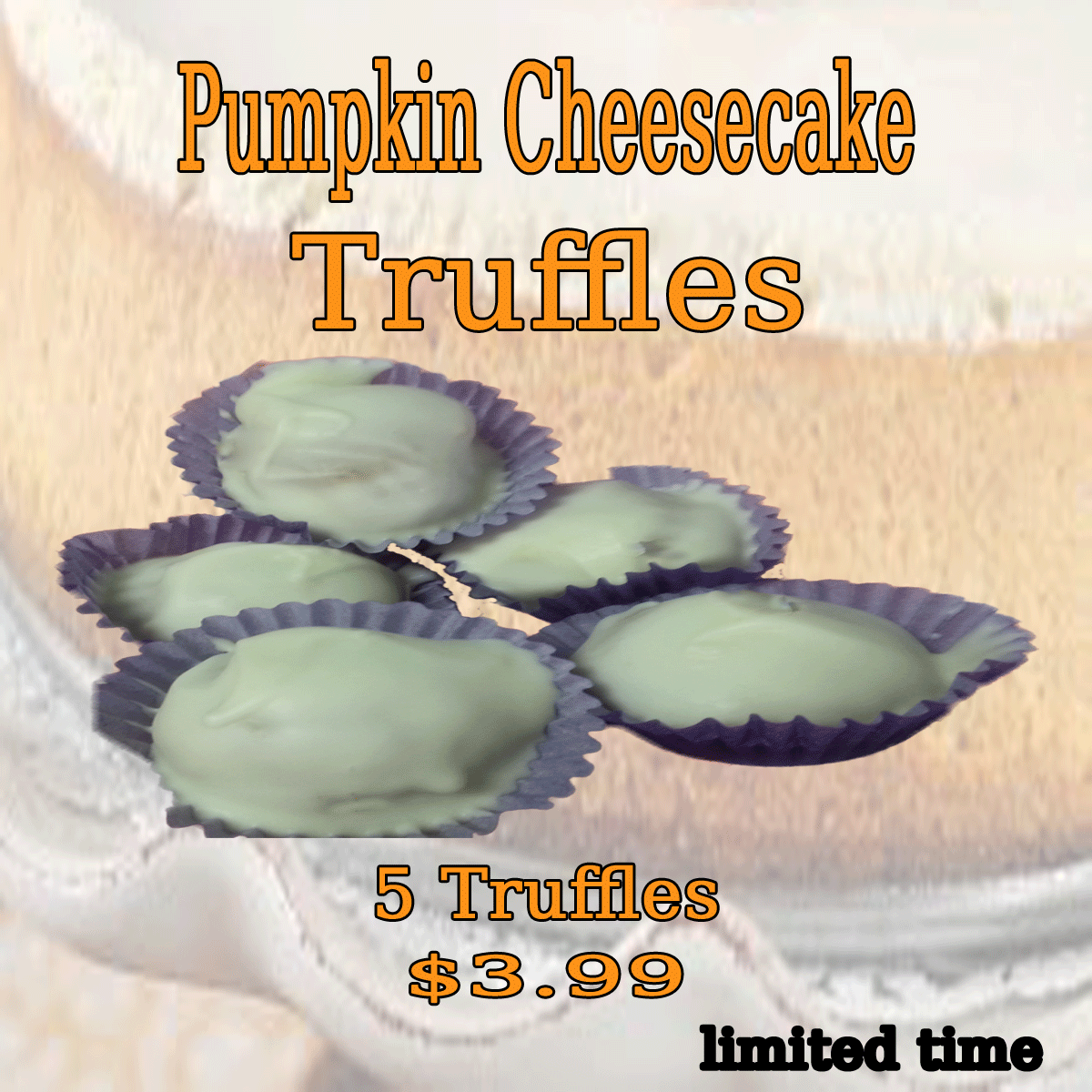 5 Pumpkin Cheesecake Truffles 5 Pumpkin Cheesecake Truffles